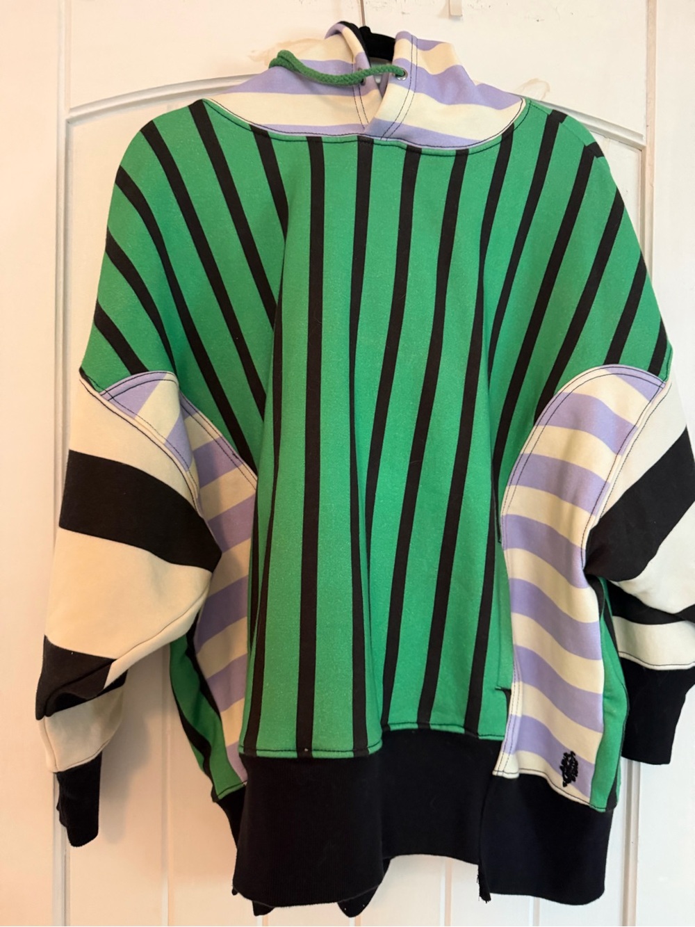Free People Striped Colorblock Hoodie